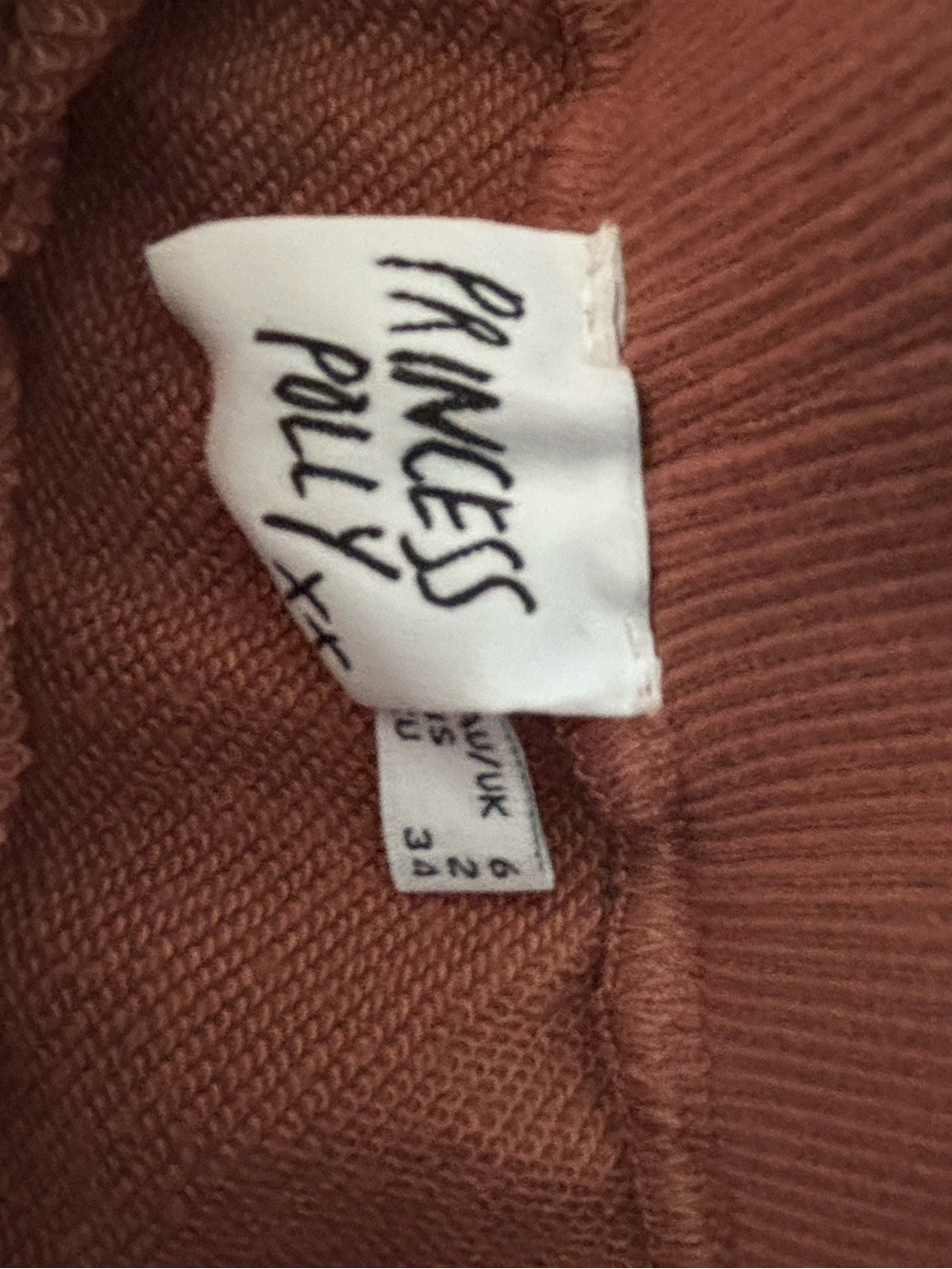 Princess Polly Cropped Hoodie & Skirt Set - Rust - Picture 3 of 12